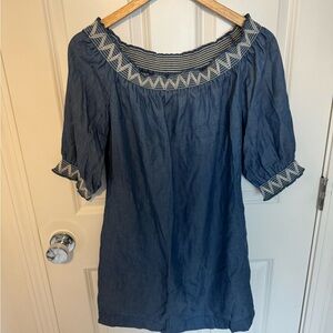 Trina Turk Embroidered Chambray Women's Dress